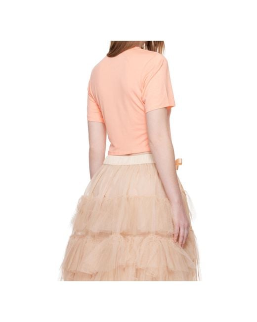 Simone Rocha Pink Bow Tail T-Shirt