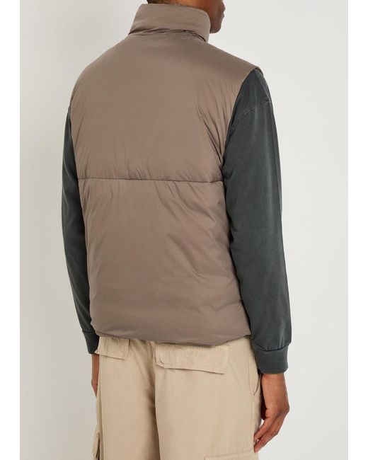 Canada Goose Brown Lodge Quilted Matte-Shell Gilet for men