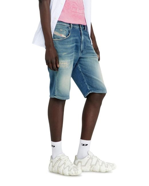 DIESEL Blue 2033 D-Krooley-Short-Bw Denim Shorts for men