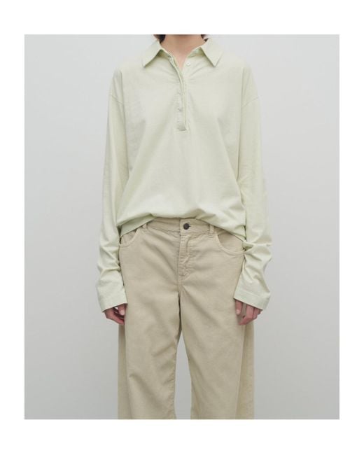 The Row Green Roddie Top In Cotton