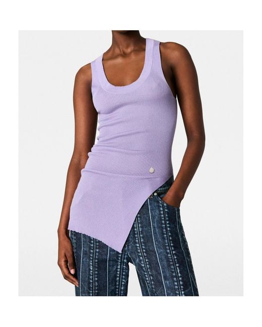 Stella McCartney Purple Sleeveless Top