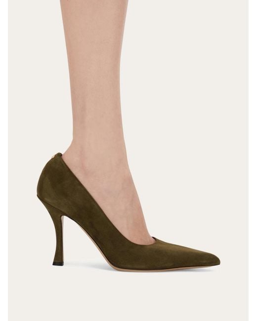 Ferragamo Green Pump Shoe