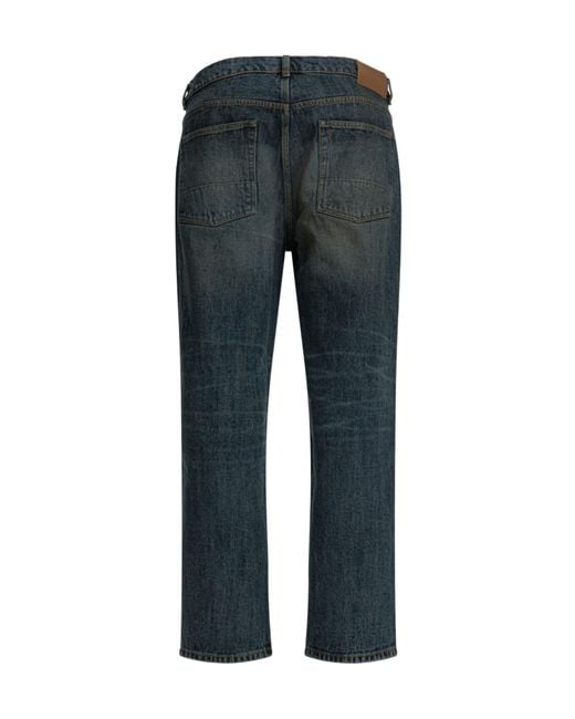 Our Legacy Gray Third Cut Straight Jeans for men