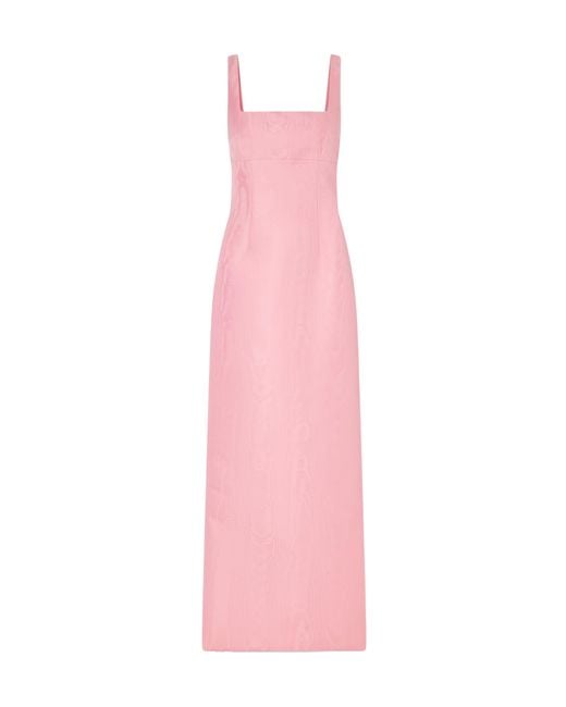 Emilia Wickstead Pink Micheline Moire Gown