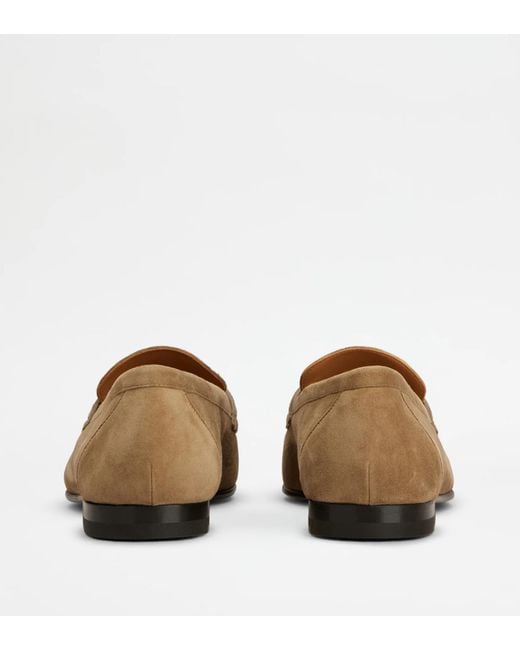 Tod's Brown Round-Toe Loafers for men