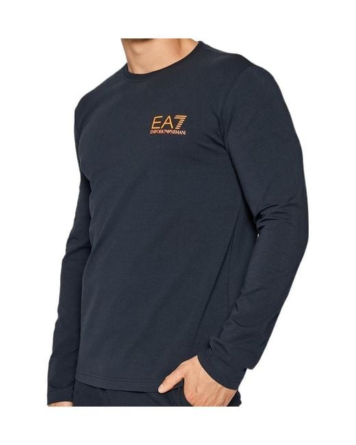 EA7 Blue Logo T-Shirt for men