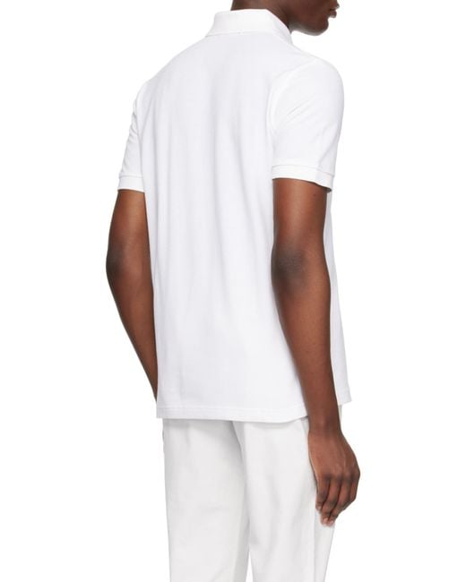 Fred Perry White Classic Laurel Wreath Polo Shirt for men