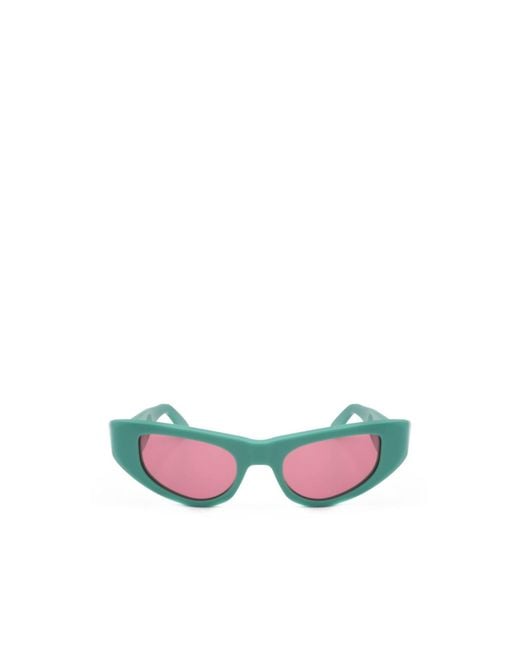 Marni White Geometric Sunglasses for men