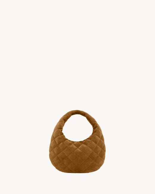 Saint Laurent Brown Icarino Quilted Tote Bag