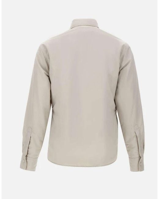 Eleventy White Snap-Button Shirt Jacket for men
