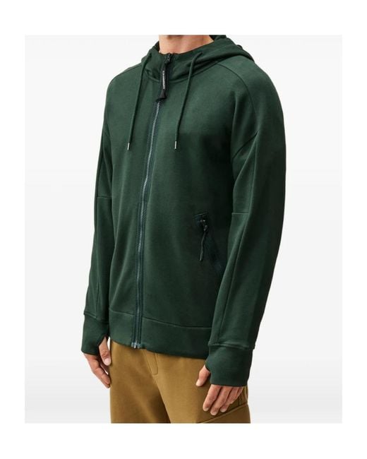 C P Company Green Long-Sleeve Sweatshirt for men