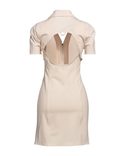Jacquemus Natural Short-Sleeved Shirt Dress