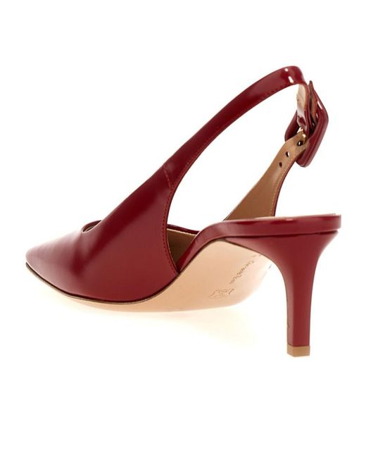 Gianvito Rossi Red Ric Slingbacks