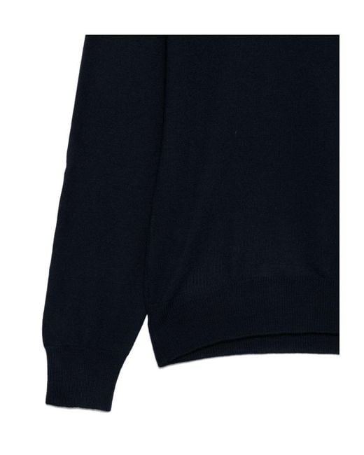 Tagliatore Blue Long-Sleeve Sweater for men