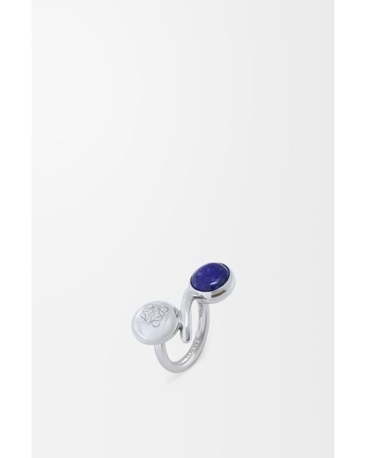 Loewe Blue Logo Ring
