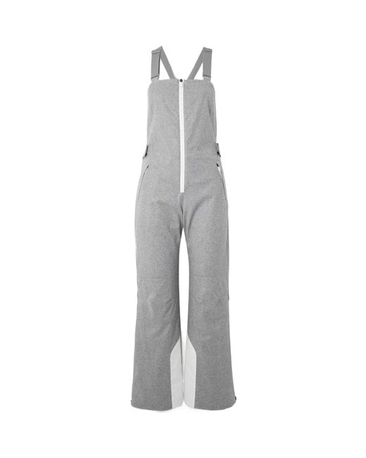 Brunello Cucinelli Gray Colour-Block Wool Jumpsuit