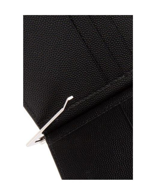 Saint Laurent Black Bill Clip Wallet for men
