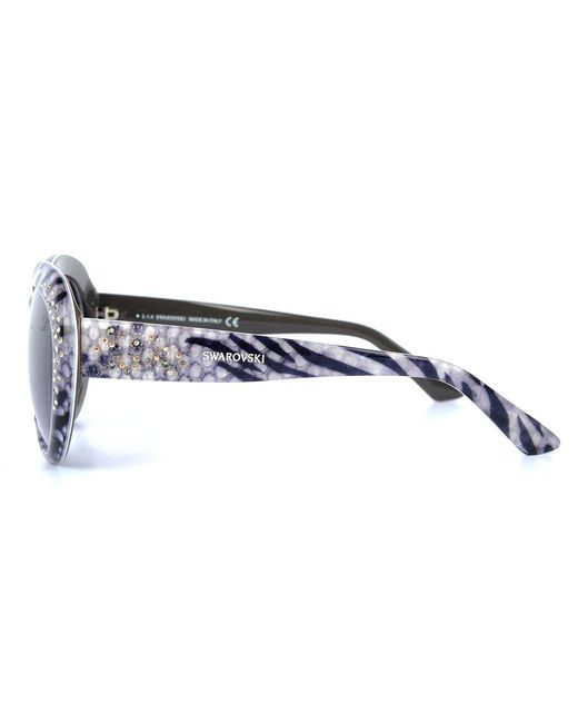 Swarovski Blue Logo Sunglasses
