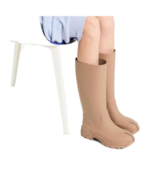 Maison Margiela Brown Rain Boots