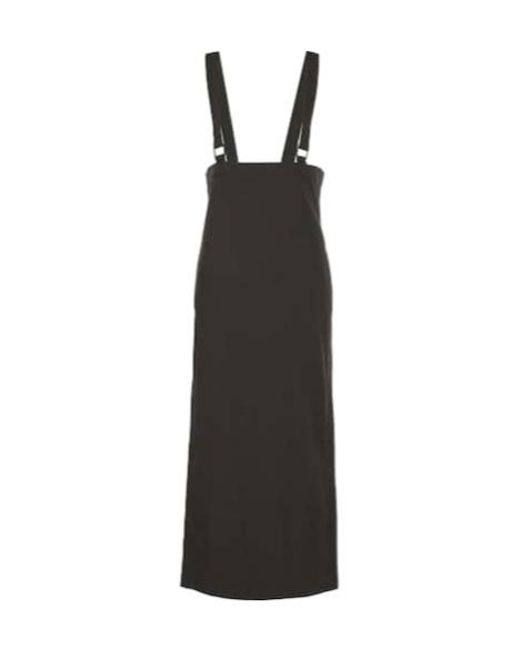 Lemaire Black Cotton-Blend Midi Skirt