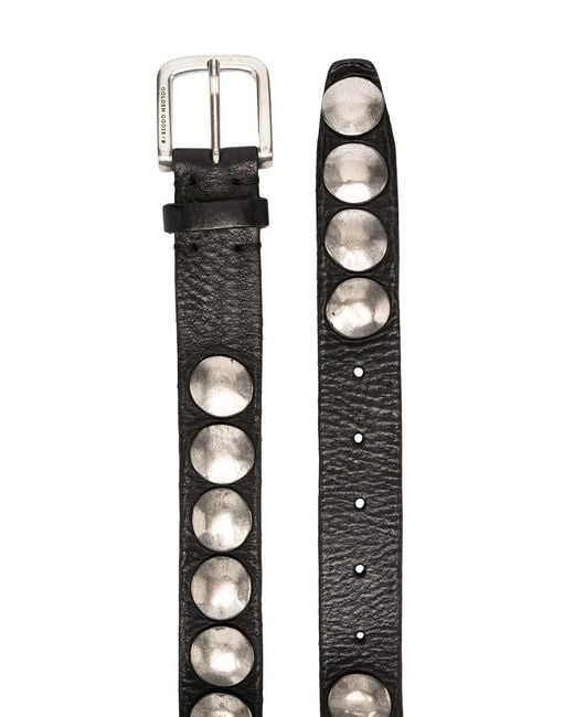 Golden Goose Deluxe Brand White Embellished Buckle Belt
