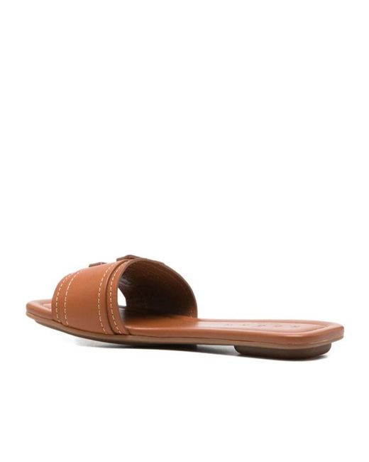 Hogan Multicolor H685 Logo Detail Sandals