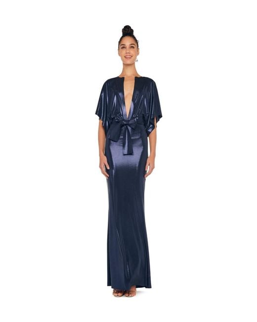 Norma Kamali Blue Obie Dress