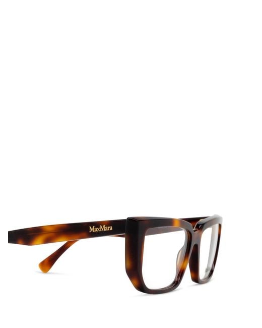 Max Mara White Cat-Eye Glasses