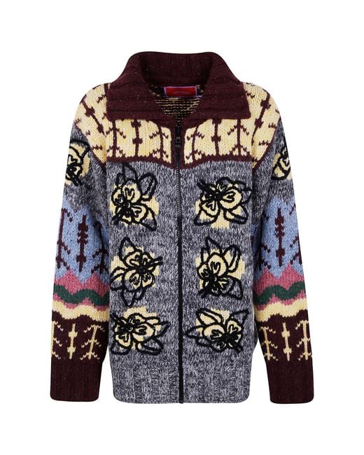 LaDoubleJ Blue La Doublej Chalet Embroidered Cardigan