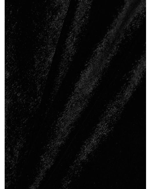 Nili Lotan Black Maxime Cutout Velvet Maxi Dress