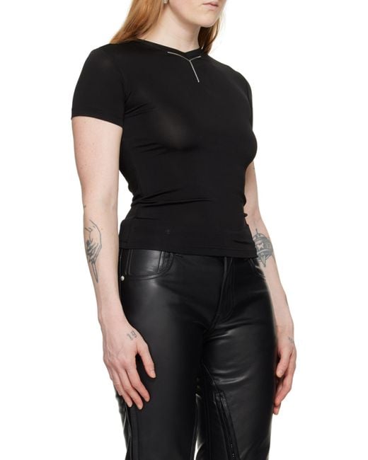 Y. Project Black Logo-Appliqué T-Shirt