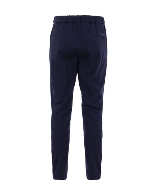 Peserico Blue Elastic Waistband Track Pants for men