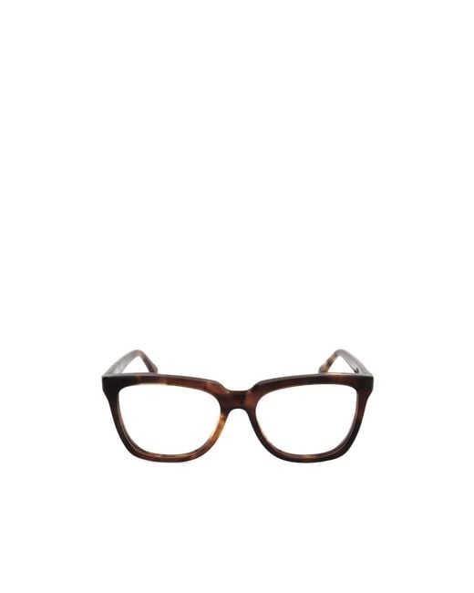 Max Mara White Square Frame Glasses