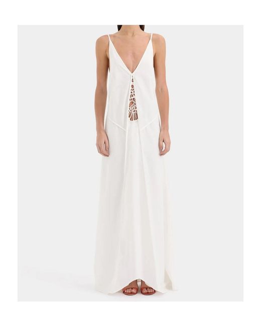 Sir White Klara Cut-Out Midi Dress