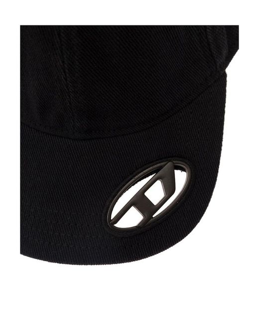 DIESEL Blue Corry-Div-Wash Baseball Cap for men