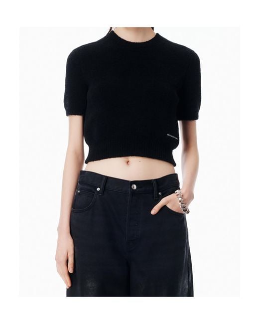 Alexander Wang Black Short Sleeve Top