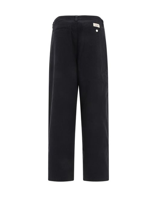 Stussy Black Work Casual Pants for men