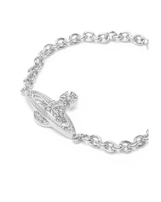 Vivienne Westwood Metallic Mini Bas Bracelet for men