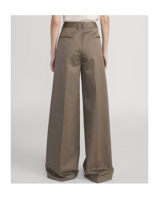 FRAME Brown Casual Pants With Belt Loops