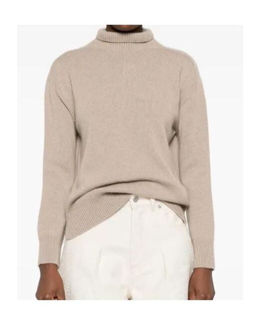 Max Mara Natural 'S Mock-Neck Knitted Jumper