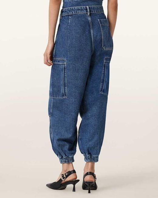 AllSaints Blue Sol Cargo Jeans
