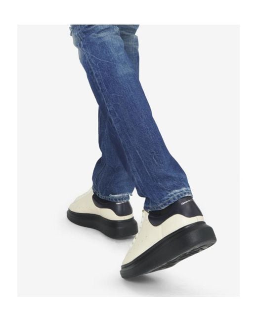 McQueen White Oversized Low-Top Sneakers for men