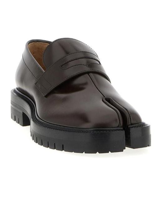 Maison Margiela Brown Tabi Slip-On Loafers for men