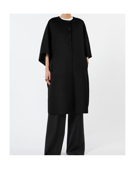 Max Mara Black Long Cape