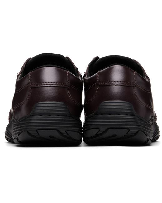 Dr. Martens Brown Aurix 51 Lace-Up Panelled Derby Shoes for men