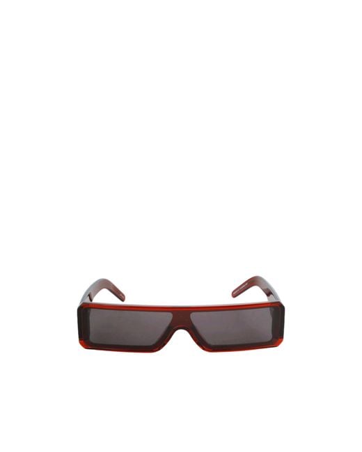 Rick Owens White Geth Rectangle-Frame Sunglasses for men