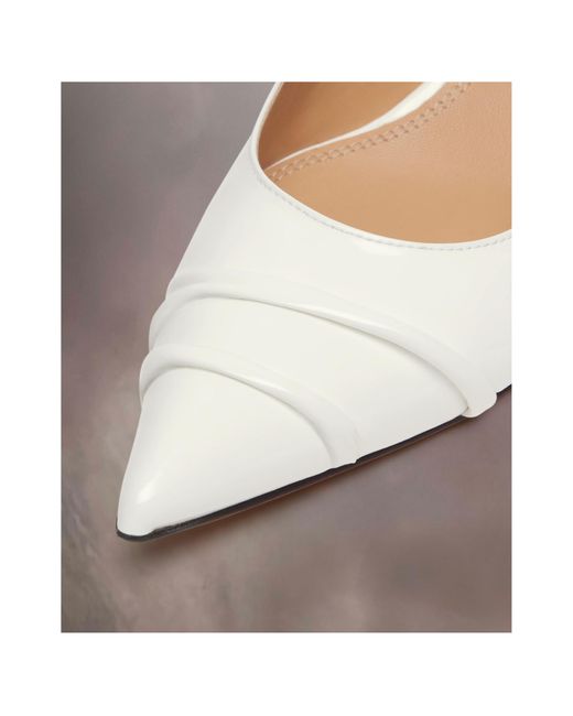 Maison Margiela White Kinkies Slingback Pumps
