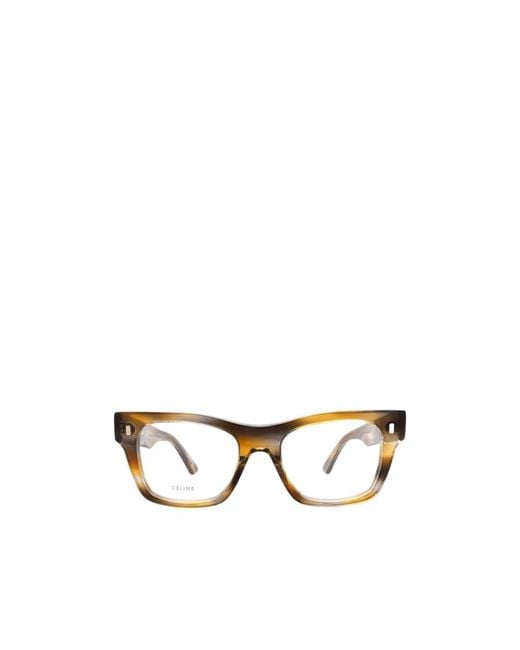 Céline Metallic Geometric Frame Flat Mirror for men