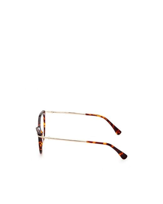 Max Mara White Cat-Eye Frame Glasses