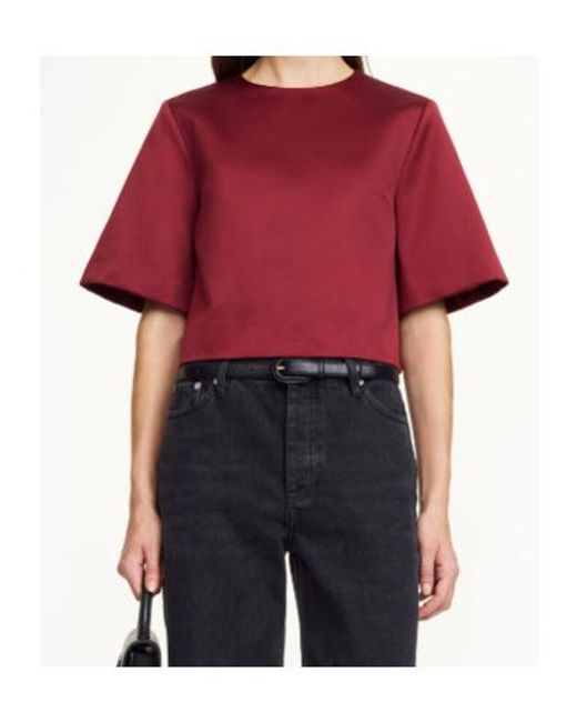 By Malene Birger Red Short-Sleeve Top